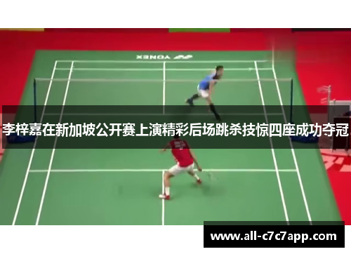 李梓嘉在新加坡公开赛上演精彩后场跳杀技惊四座成功夺冠