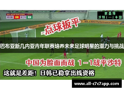 巴布亚新几内亚青年联赛培养未来足球明星的潜力与挑战